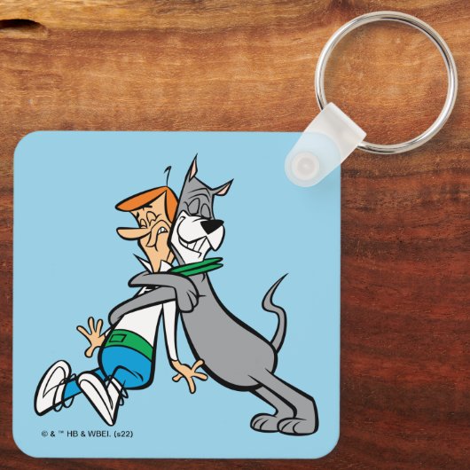 De Jetsons | George & Astro Hug Sleutelhanger (Achterkant)