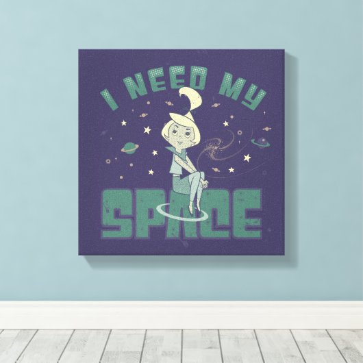 De Jetsons | Ik heb mijn ruimte nodig Canvas Afdruk (Insitu (Houten vloer))