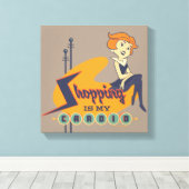 De Jetsons | Winkelen is mijn therapie Canvas Afdruk (Insitu (Houten vloer))