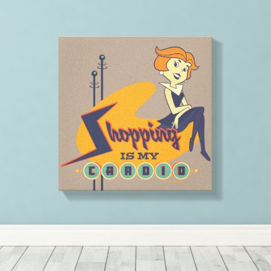 De Jetsons | Winkelen is mijn therapie Canvas Afdruk (Insitu (Houten vloer))