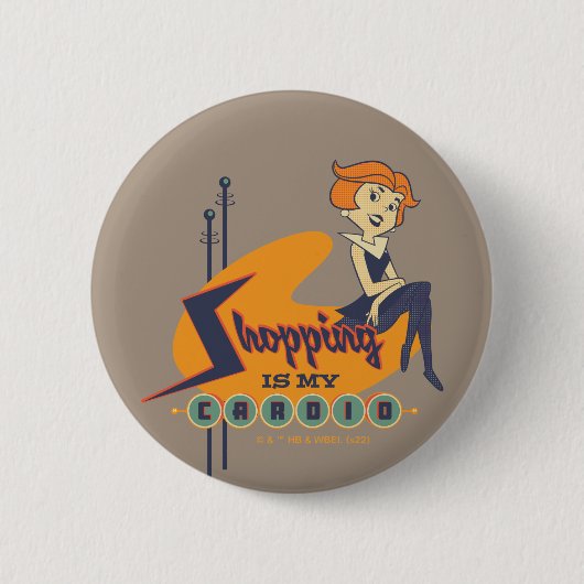 De Jetsons | Winkelen is mijn therapie Ronde Button 5,7 Cm (Voorkant)