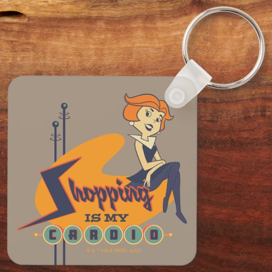 De Jetsons | Winkelen is mijn therapie Sleutelhanger (Achterkant)