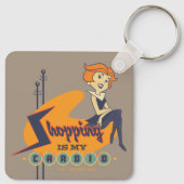 De Jetsons | Winkelen is mijn therapie Sleutelhanger (Achterkant)