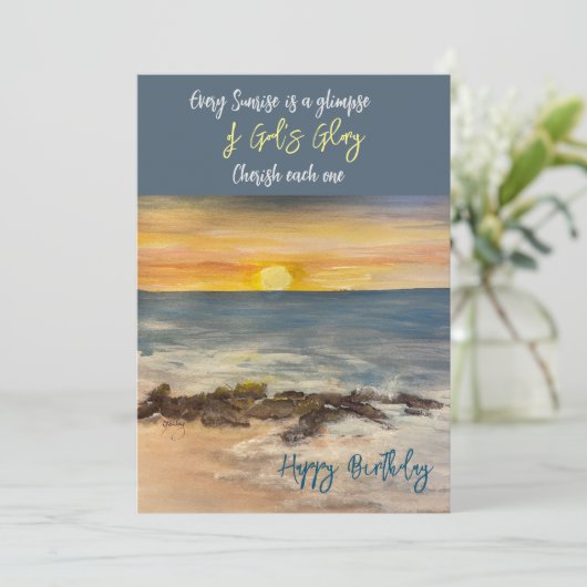 De Jetty Birthday Notecard Bedankkaart (Staand voorkant)