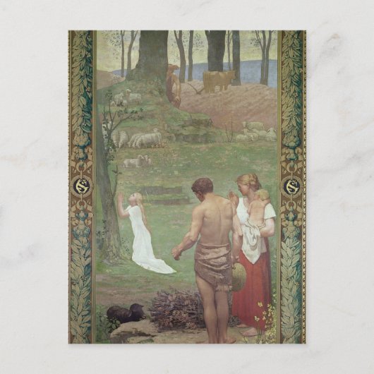 De jeugd van St. Genevieve Briefkaart (Voorkant)