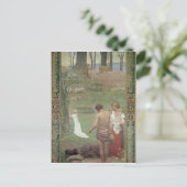 De jeugd van St. Genevieve Briefkaart (Staand voorkant)