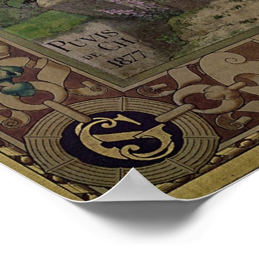 De jeugd van St. Genevieve Poster (Hoek)