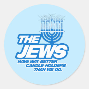 DE JEWS HEBBEN EEN BETERE KANDALITEITHOUDERS RONDE STICKER