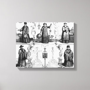 De jezuïeten in China Canvas Afdruk