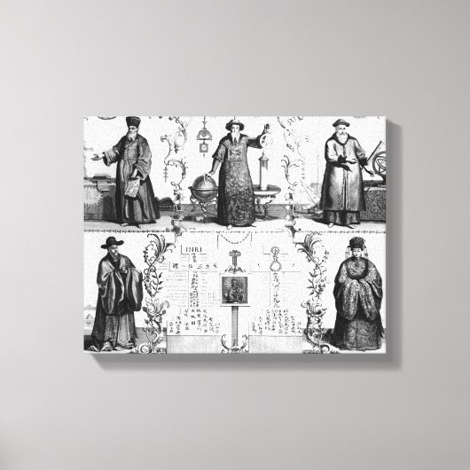 De jezuïeten in China Canvas Afdruk (Voorkant)