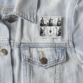 De jezuïeten in China Vierkante Button 5,1 Cm (In situ)