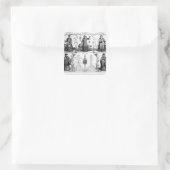 De jezuïeten in China Vierkante Sticker (Tas)