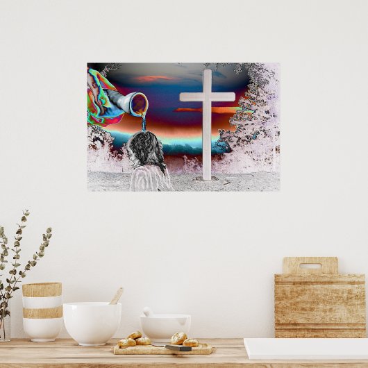 De Jezus aninting-Wall Poster Art (Keuken)