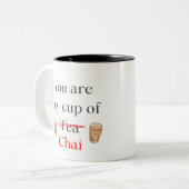 De jij bent mijn kopje thee chai mok ontwerp (Voorkant links)