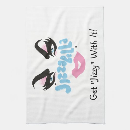 De "Jizzy" Rag. Theedoek (Verticaal)