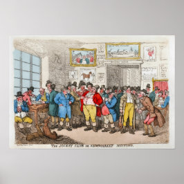 De Jockey Club  paardenraces Poster