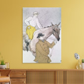 De jockey leidde tot het begin canvas afdruk (Insitu (Woonkamer))