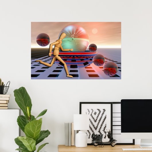 De jogger poster (Thuiskantoor)