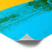 De Jogging Marathon Inspirerend  piek Poster (Hoek)