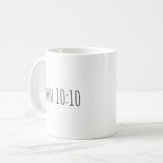 De John 10:10 mok (Voorkant links)