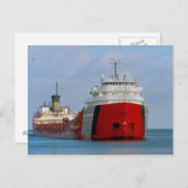 De John G. Munson Ship op Lake Superior Briefkaart (Voorkant / Achterkant)