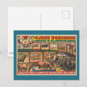 De John Robinson grootste, meest complete menageri Briefkaart (Voorkant / Achterkant)