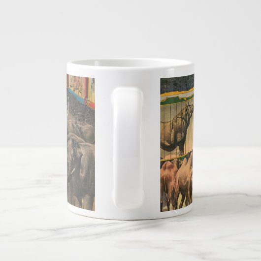 De John Robinson grootste, meest complete menageri Grote Koffiekop (Achterkant)