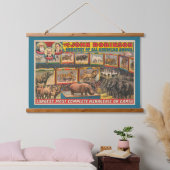 De John Robinson grootste, meest complete menageri Hangend Wandkleed (Slaapkamer)