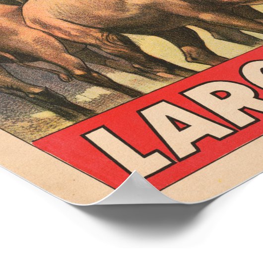 De John Robinson grootste, meest complete menageri Poster (Hoek)