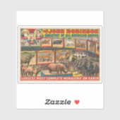 De John Robinson grootste, meest complete menageri Sticker (Vel)