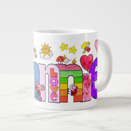 De Johnnie-mok Grote Koffiekop (Voorkant rechts)