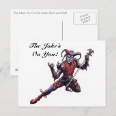 De Joke staat op je boze Jester Spirit en Personee Briefkaart (Voorkant / Achterkant)
