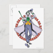 De Joker Cackles Briefkaart (Voorkant / Achterkant)