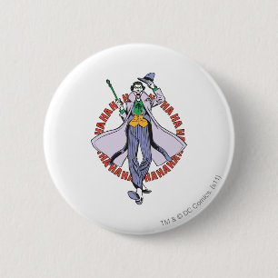 De Joker Cackles Ronde Button 5,7 Cm
