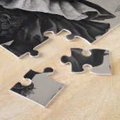 De Joker Clown in zwart-wit Legpuzzel (Zijkant)