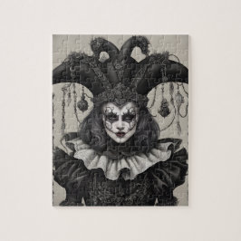 De Joker Clown in zwart-wit Legpuzzel