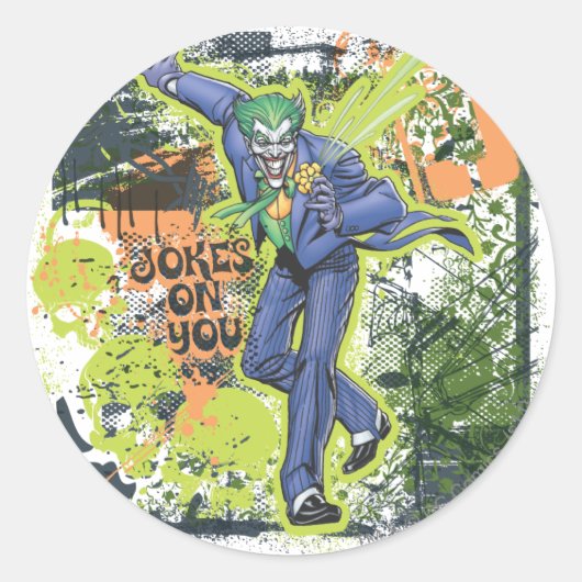 De Joker Collage Ronde Sticker (Voorkant)