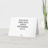 De joker droomt Notecards Kaart (Achterkant)
