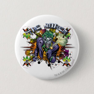 De joker - Explosie Ronde Button 5,7 Cm