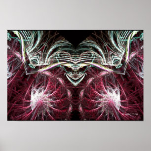 De Joker Fractale Kunstposter Poster
