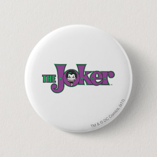 De Joker-Logo Ronde Button 5,7 Cm (Voorkant)
