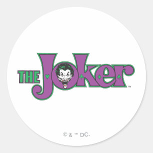De Joker-Logo Ronde Sticker