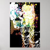 De Joker Neon Montage Poster (Voorkant)