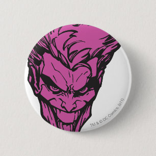 De joker roze ronde button 5,7 cm