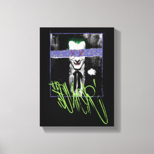 De Joker Scrapbook Foto Canvas Afdruk