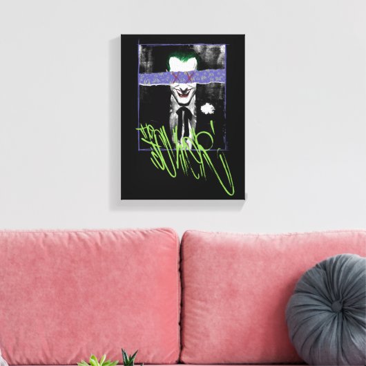 De Joker Scrapbook Foto Canvas Afdruk (Insitu (Woonkamer))