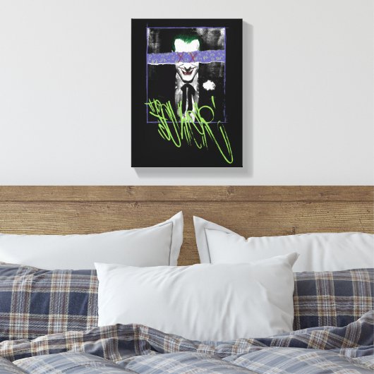 De Joker Scrapbook Foto Canvas Afdruk (Insitu (Slaapkamer))