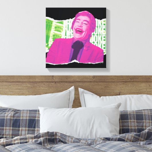 De Joker Scrapbook Lach Canvas Afdruk (Insitu (Slaapkamer))