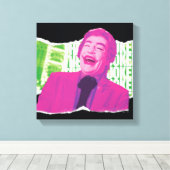 De Joker Scrapbook Lach Canvas Afdruk (Insitu (Houten vloer))