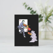 De Joker Shoots die gas lachen Briefkaart (Staand voorkant)